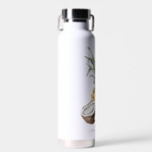 Cool erfrischende tropische Ananas mit Namen Trinkflasche (Vorne)