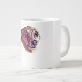 Cool erschreckt Chihuahua Niedlich Funny Meme Jumbo-Tasse (Vorderseite Rechts)