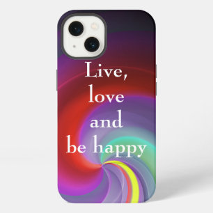 Cool, Erstaunlich, Regenbogen mit einem Zitat iPhone 13 Hülle