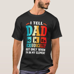 Cool erzähle ich Vater Jokes Spaß Daddy Vatertag M T-Shirt