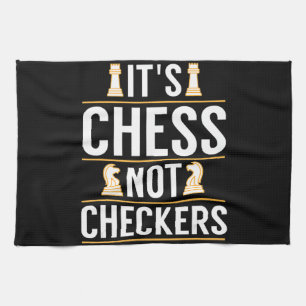 cool es ist Schach nicht Dame Damespieler Geschenk Geschirrtuch