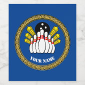 COOL! Etikett der Weinflasche - Bowling - Bowler - (Einzelnes Label)