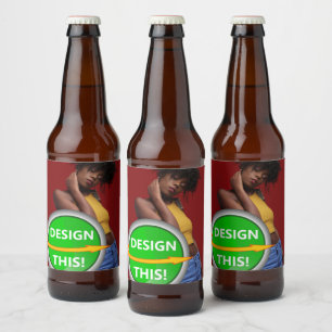 COOL! Etikettierungen für Bierflaschen (4" x 3,5") Bierflaschenetikett