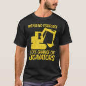 Cool Excavator For Men Women Heavy Equipment Opera T-Shirt (Vorderseite)