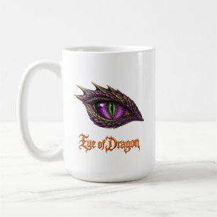  Cool Eye of Dragon Lila Drachenliebhaber Augapfel Kaffeetasse