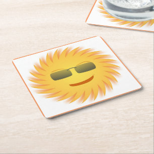 COOL FACE RECHTECKIGER PAPPUNTERSETZER