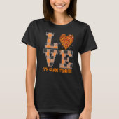 Cool Fall Paraeducator Cute Fall Teacher Fifth Gra T-Shirt (Vorderseite)