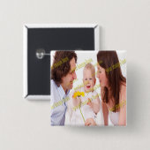 Cool Family Stylish Fab Foto Collage Button (Vorne & Hinten)