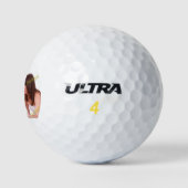 Cool Family Stylish Fab Foto Collage Golfball (Logo)