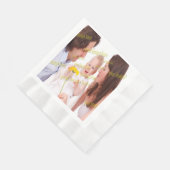 Cool Family Stylish Fab Foto Collage Serviette (Ecke)