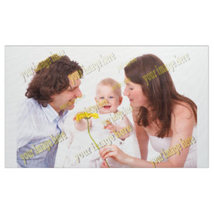 Cool Family Stylish Fab Foto Collage Stoff