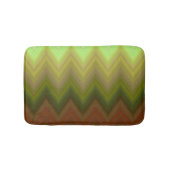 Cool farbenfrohe Ombre Zigzag Zickzack Muster Badematte (Vorderseite)