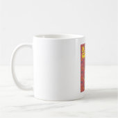 Cool | Farbiger Hintergrund Kaffeetasse (Links)