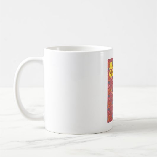 Cool | Farbiger Hintergrund Kaffeetasse (Links)
