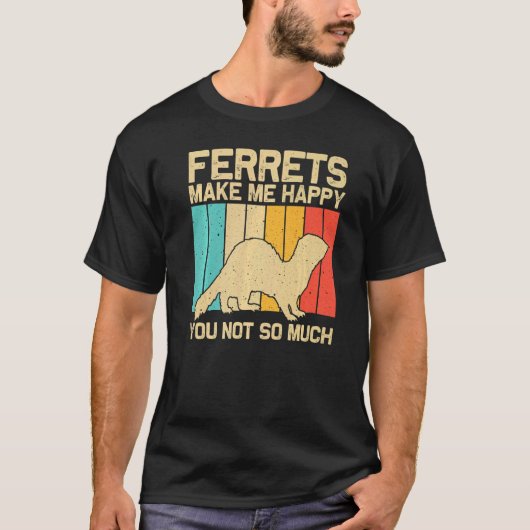 Cool Ferret For Men Women Animal Ferret Owner Rod T-Shirt (Vorderseite)