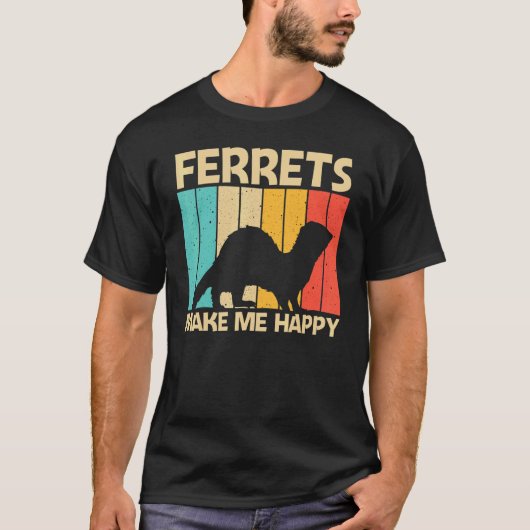 Cool Ferret For Men Women Ferret   Pet Animal T-Shirt (Vorderseite)