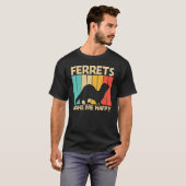 Cool Ferret For Men Women Ferret Pet Animal T-Shirt (Vorne ganz)