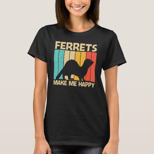 Cool Ferret For Men Women Ferret Pet Animal T-Shirt (Vorderseite)