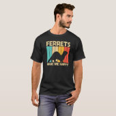 Cool Ferret For Men Women Ferret Pet Animal T-Shirt (Vorne ganz)