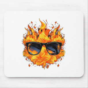 Cool Fire And Flames Gles _1 Mousepad