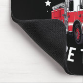 Cool Firefighter Design For Men Women Firemen Fire Mousepad (Ecke)