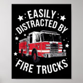 Cool Firefighter Design For Men Women Firemen Fire Poster (Vorne)