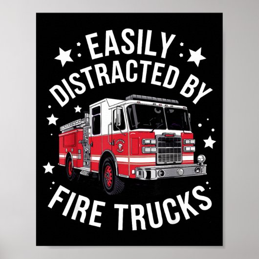 Cool Firefighter Design For Men Women Firemen Fire Poster (Vorne)