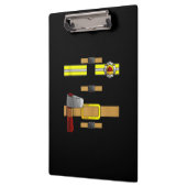 Cool Firefighter Uniform Funny DIY Halloween Klemmbrett (Links)