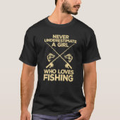 Cool Fishing For Women Girls Fisherman Fish Lure S T-Shirt (Vorderseite)