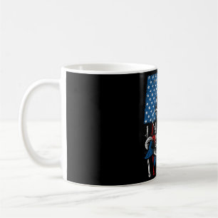 Cool Fishing für Männer Frauen Amerikanische Flagg Kaffeetasse