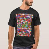 Cool Flags of The World Illustration Graphic Desi T-Shirt (Vorderseite)