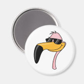 Cool Flamingo Magnet (Vorderseite/Rückseite)