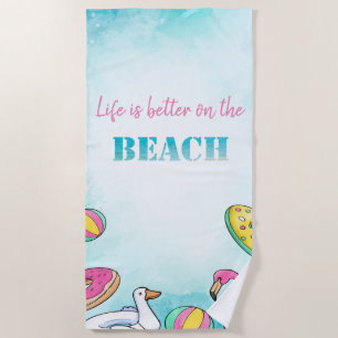 Cool Flamingo Pool Float Strandtuch