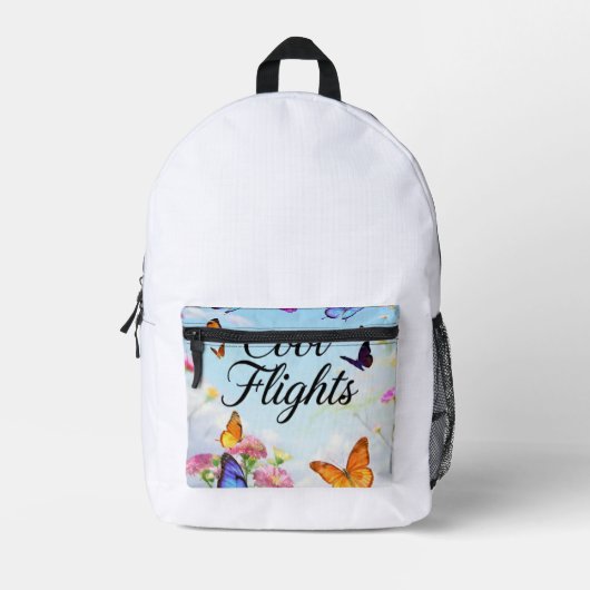 Cool Flights Schmetterling Bedruckter Rucksack (Vorderseite)