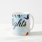 Cool Flights Schmetterling Kaffeetasse (VorderseiteRechts)