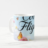 Cool Flights Schmetterling Kaffeetasse (Vorderseite Links)