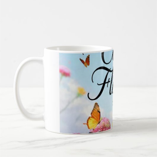 Cool Flights Schmetterling Kaffeetasse (Links)