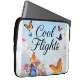 Cool Flights Schmetterling Laptopschutzhülle (Vorne Rechts)
