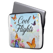 Cool Flights Schmetterling Laptopschutzhülle (Vorderseite Links)