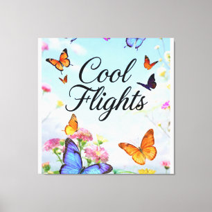 Cool Flights Schmetterling Leinwanddruck