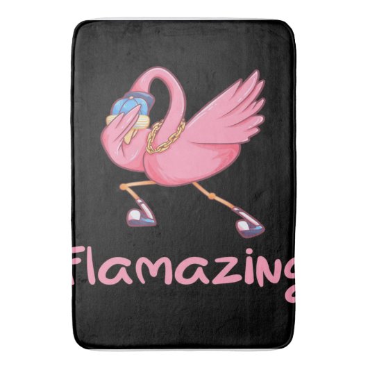 Cool Flverblüffend Flamingo Badematte (Vorderseite Vertikal)