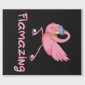 Cool Flverblüffend Flamingo Geschenkpapier (Flach)