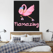 Cool Flverblüffend Flamingo Leinwanddruck (Insitu (Schlafzimmer))