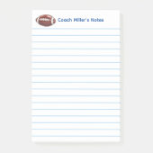 Cool Football Coach Lined Custom Post-it Klebezettel (Vorderseite)