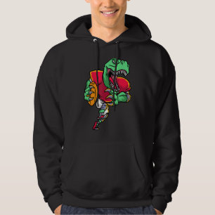 Cool Football Rex Dinosaurier Sportlerinnen Hoodie