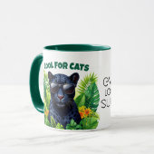 Cool for Cats Jaguar Eco Humor – ELGIS Tasse (Vorderseite Links)