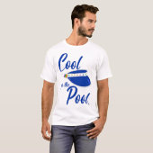 Cool For Pool Fun Summer Visor Design T-Shirt (Vorne ganz)