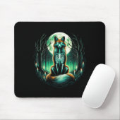 Cool Fox Skeleton Halloween Christmas Birthday  Mousepad (Mit Mouse)