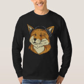 Cool Foxes Headphone T-Shirt (Vorderseite)