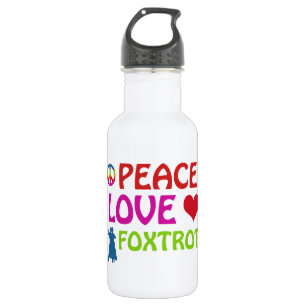 Cool Foxtrot Tanzentwürfe Trinkflasche